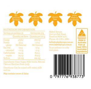 Naked Syrups Frappe Base Label