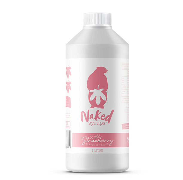 Buy Naked Syrups Wild Strawberry Flavoured Dessert Sauce of 1 Ltr Online