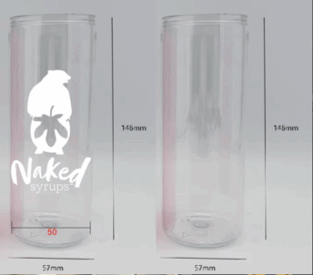 330ml Naked Syrups Jar & Lid