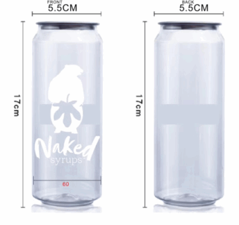 Naked Syrups 500ml Jar & Lid